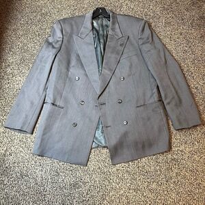 VTG 1990 Christian Dior Le Connaisseur 44L Wool Double Breasted Blazer